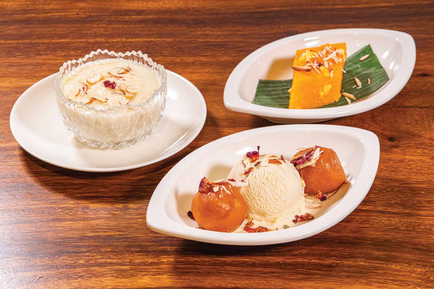 Desserts served at Cilantro